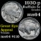 1930-p Buffalo Nickel 5c Grades Choice Unc Tough date