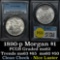 PCGS 1890-p Morgan Dollar $1 Undergraded Graded ms62 by PCGS Clean cheek & good eye appeal
