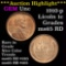 ***Auction Highlight*** very clean 1910-p Lincoln Cent 1c nice luster Grades GEM Unc RD (fc)