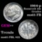 Super toning 1964-p Roosevelt Dime 10c Grades Gem++ Full Bands