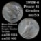 Much better Date 1928-s Peace Dollar $1 tougher coin than most people realize Grades Select AU