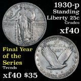 1930-p Standing Liberty Quarter 25c lots of luster Grades xf near AU