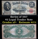 Series of 1917 $2 Legal Tender Note Legal Tender Note $2 Grades xf+
