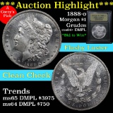 ***Auction Highlight*** Superb eye appeal 1888-o Morgan Dollar $1 Grades Choice Unc+ DMPL (fc)