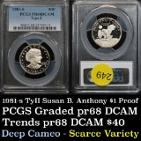 PCGS 1981-s Proof Type 2 Susan B. Anthony $1 Graded pr68dcam by PCGS