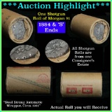 ***Auction Highlight*** Morgan dollar roll ends 1884 & 's', better than avg circ Morgan $1 (fc)