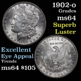 Blast white 1902-o Morgan Dollar $1 blazing luster Grades Choice Unc good eye appeal