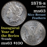 semi PL 1878-s Morgan Dollar $1 Grades Select Unc