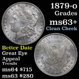 ***Auction Highlight*** Much better Date 1879-o Morgan Dollar $1 good luster Grades Select+ Unc (fc)