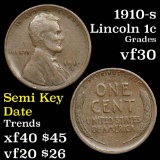 Much better Date 1910-s Lincoln Cent 1c Grades vf++ pleasing Chocolate Brown Color