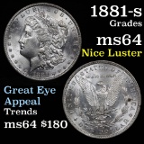 semi PL 1881-o Morgan Dollar $1 good eye appeal Grades Choice Unc nice luster (fc)