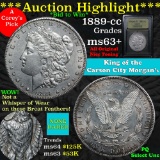 ***Auction Highlight*** 1889-cc Morgan Dollar $1 Graded Select+ Unc by USCG (fc)