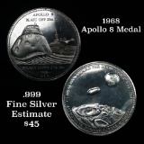 Rare Proof Medal 1968 Apollo 8 Medal