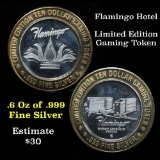 Limited Edition  $10 gaming token .999 fine Silver Flamingo Hotel $1