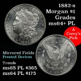 Outstanding example 1882-s Morgan Dollar $1 Grades Choice Unc+ PL (fc)