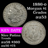 Key date 1886-o Morgan Dollar $1 Grades Select AU