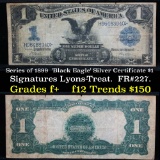 Series of 1899  'Black Eagle' silver certificate $1 Grades f+ (fc)