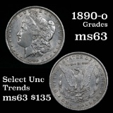 Nice luster 1890-o Morgan Dollar $1 good eye appeal Grades Select Unc