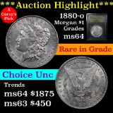 ***Auction Highlight*** 1880-o Micro 'o' Morgan Dollar $1 Grades Choice Unc (fc)