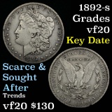 Key date 1892-s Morgan Dollar $1 all original Grades vf, very fine