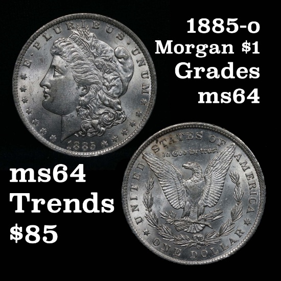 1885-o Morgan Dollar $1 Grades Choice Unc