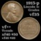1915-p Lincoln Cent 1c Grades vf++