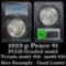 PCGS 1923-p Peace Dollar $1 Graded ms62 By PCGS