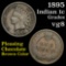 1895 Indian Cent 1c Grades vg, very good