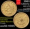 1861 Type 2 Gold Liberty Quarter Eagle $2 1/2 Grades AU, Almost Unc (fc)