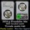 NGC 1952-p Franklin Half Dollar 50c Graded ms64 By NGC