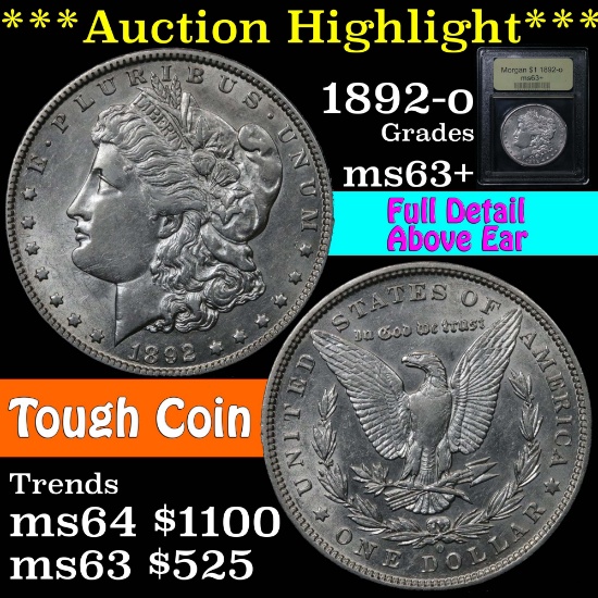 ***Auction Highlight*** 1892-o Morgan Dollar $1 Graded Select+ Unc by USCG.