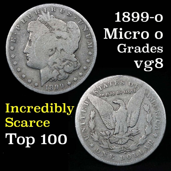 1899-o Micro o Morgan Dollar $1 Grades vg, very good