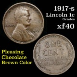 1917-s Lincoln Cent 1c Grades xf