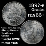 1897-s Morgan Dollar $1 Grades Select+ Unc