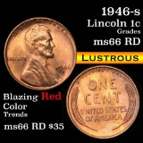1946-s Lincoln Cent 1c Grades GEM+ Unc RD