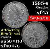 1885-s Morgan Dollar $1 Grades xf+