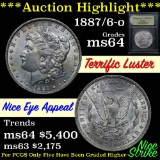 ***Auction Highlight*** 1887/6-o Morgan Dollar $1 Graded Choice Unc by USCG (fc)