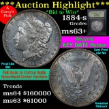 ***Auction Highlight*** 1884-s Morgan Dollar $1 Graded Select+ Unc by USCG (fc)