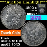 ***Auction Highlight*** 1892-o Morgan Dollar $1 Graded Select+ Unc by USCG.
