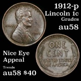 1912-p Lincoln Cent 1c Grades Choice AU/BU Slider
