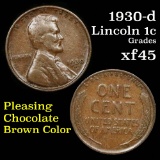 1930-d Lincoln Cent 1c Grades xf+