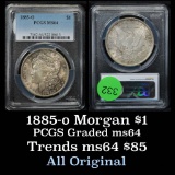 PCGS 1885-o Morgan Dollar $1 Graded ms64 By PCGS