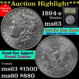 ***Auction Highlight*** 1894-s Morgan Dollar $1 Graded Select Unc by USCG.