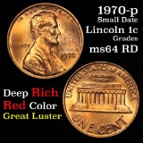 1970-p Lincoln Cent 1c Grades Choice Unc RD