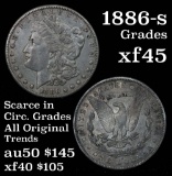 1886-s Morgan Dollar $1 Grades xf+