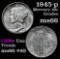 1945-p Mercury Dime 10c Grades GEM+ Unc