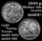 1945-p Walking Liberty Half Dollar 50c Grades Choice+ Unc