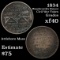 1834 Woodworth's Patent Hard Times Token Grades xf