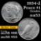 1934-d Peace Dollar $1 Grades Select AU