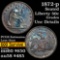 1872-p Seated Half Dollar 50c Grades Unc Details (fc)